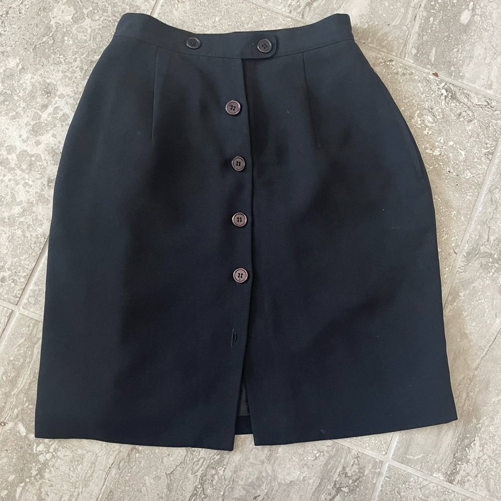 Petite black skirt